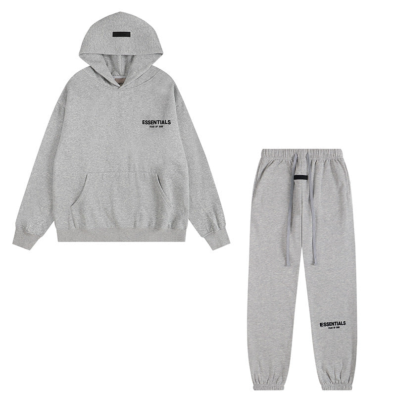 hoodie and cuffed pants